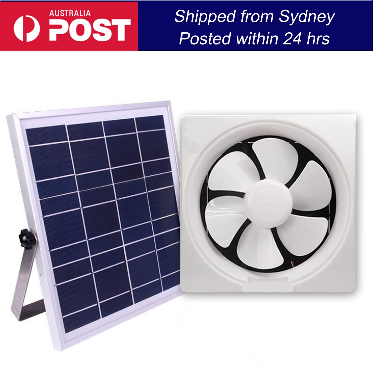 Solar Powered Ventilation Fan Extractor Solar Exhaust Fan Caravan Wall Mounted Kitchen